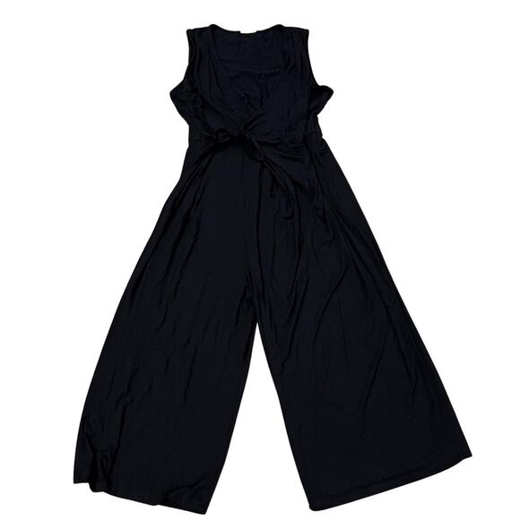 NOM Ines Wrap Wide Leg Maternity Nursing Jumpsuit Size Large - Picture 3 of 7
